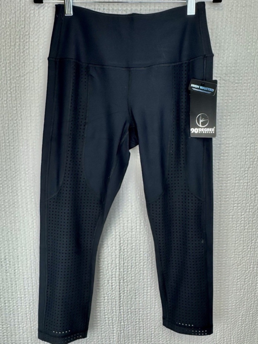 90 Degree by Reflex Women's Black High Waisted